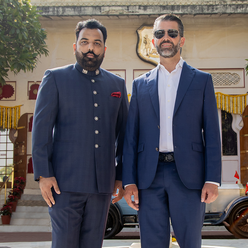 Shriji Huzur Dr. Lakshyaraj Singh Mewar and Donald Trump Jr
